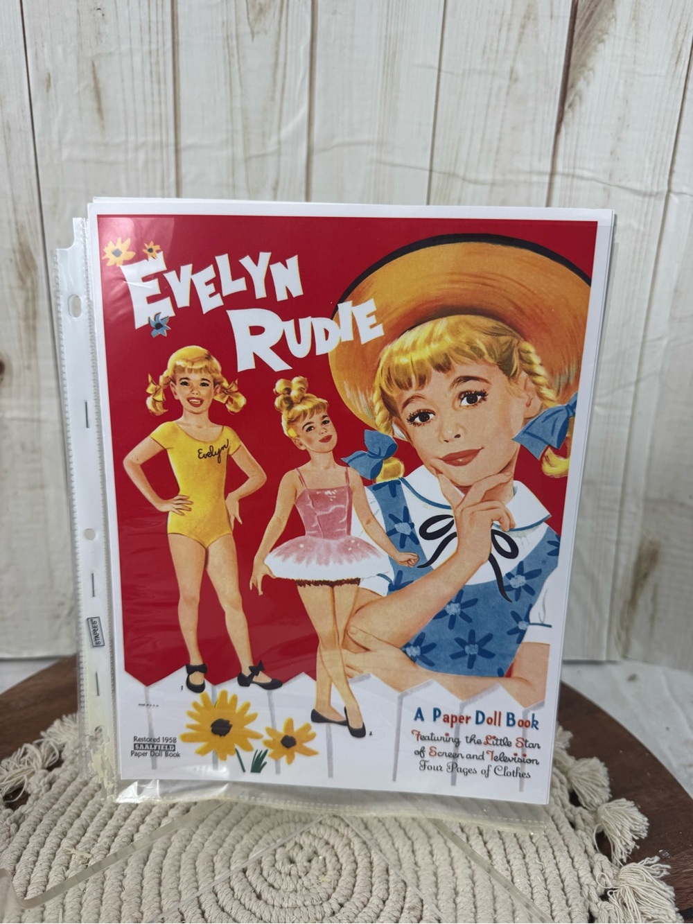 Evelyn Rudie Vintage Paper Doll Book - Red Cover